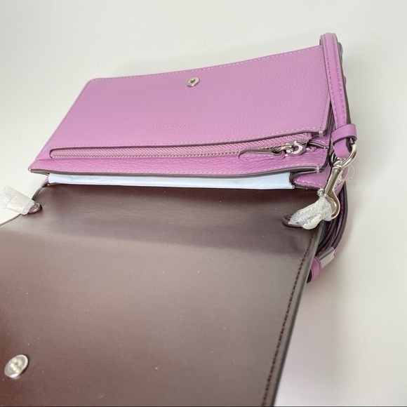 COACH HANDBAG ANNA LETTER FOLDOVER CROSSBODY CLUTCH BAG - Picture 10 of 14